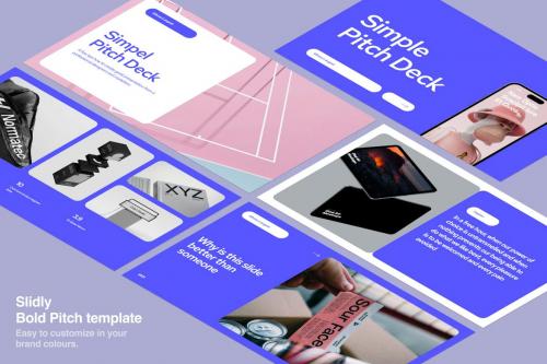 Slidly - Bold Pitch and presentation template