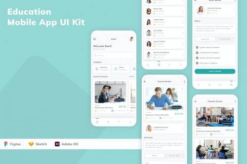 Education Mobile App UI Kit ZVGRJW7