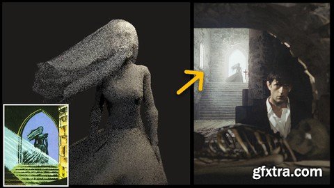 Blender, creating realistic horror scene + 37 stone assets