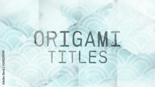 Adobe Stock - Origami Titles - 295378759