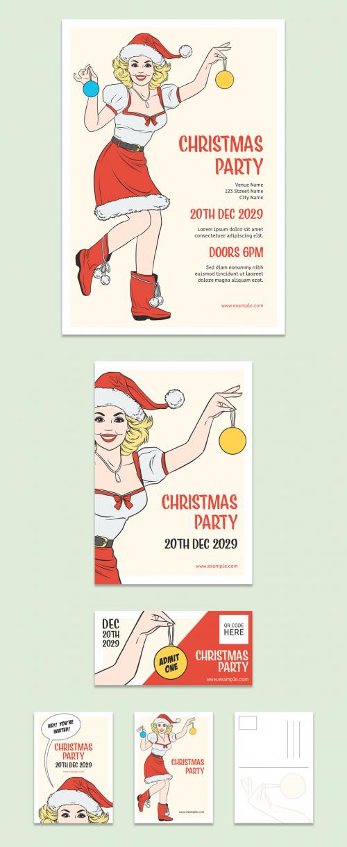Adobe Stock - Christmas Party Promotion Pack Layouts - 295908347