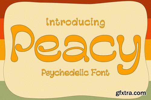 Peacy – Psychedelic Font LWYRY3P