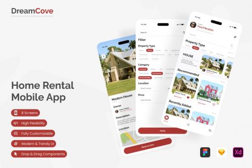 DreamCove - Home Rental Mobile App
