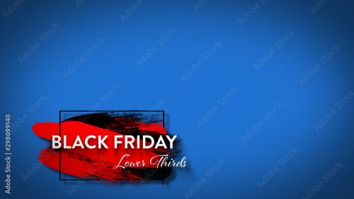 Adobe Stock - Black Friday Lower Thirds - 298099140