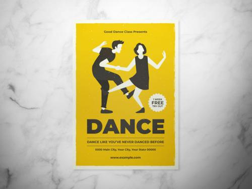 Adobe Stock - Dance Class Flyer Layout - 298931180