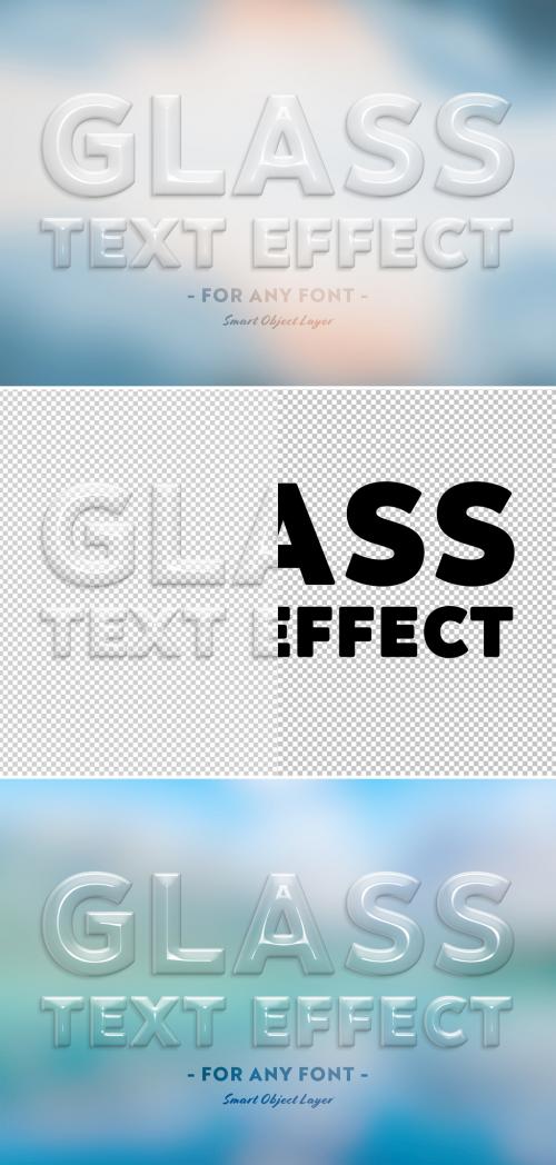 Adobe Stock - Transparent Glass Text Effect - 300990283