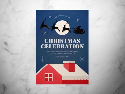 Adobe Stock - Christmas Event Flyer Layout - 301422078