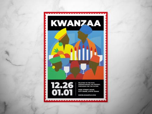 Adobe Stock - Kwanzaa Event Flyer Layout - 301422133