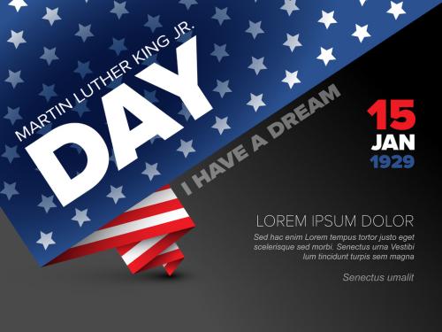 Adobe Stock - Martin Luther King Jr. Day Poster Layout - 301445364