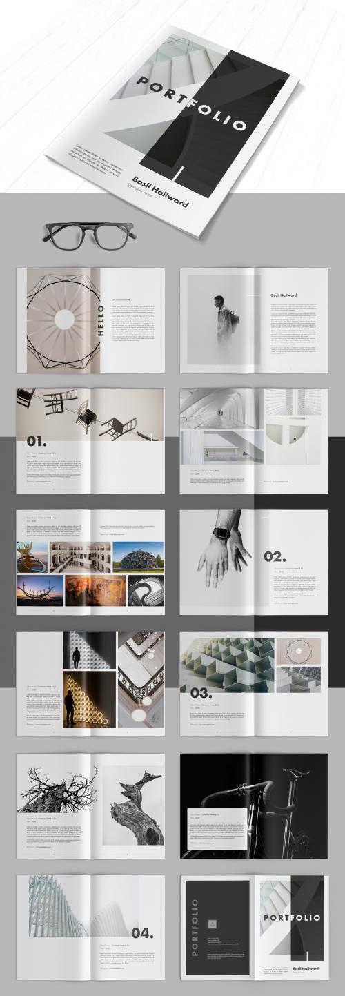 Adobe Stock - Portfolio Layout with Gray Accents - 302241153