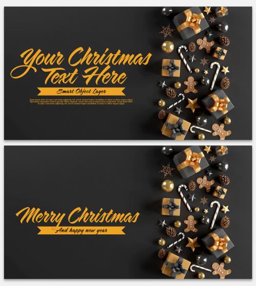 Adobe Stock - Christmas Scene Mockup - 302951929