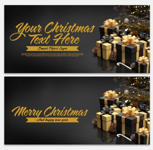 Adobe Stock - Christmas Scene Mockup - 302954361
