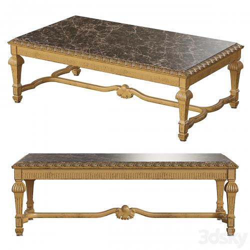 Old Antique Classic Table Basse Louis XIV