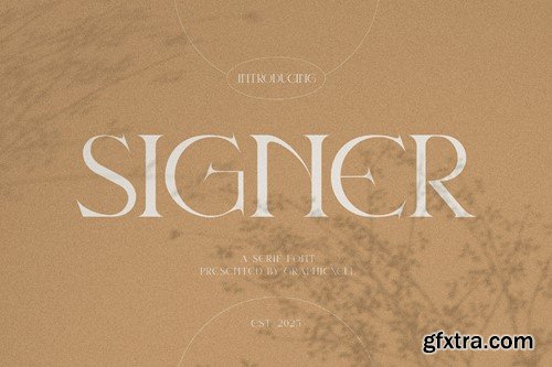Signer Elegant Serif Font Typeface 2H3EQUW