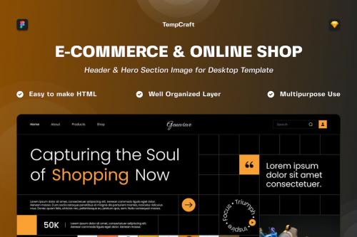 Genevieve - E-Commerce Hero Section Website
