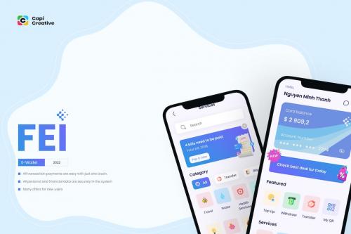 Fei - E-wallet - Mobile App Design Project