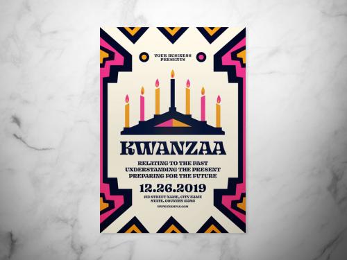Adobe Stock - Kwanzaa Event Flyer Layout - 305994195