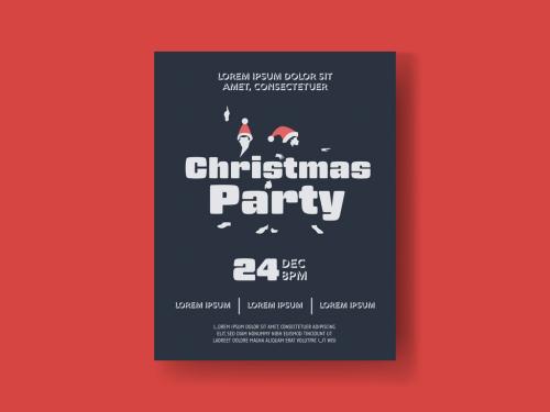 Adobe Stock - Christmas Dance Party Flyer Layout - 307227669