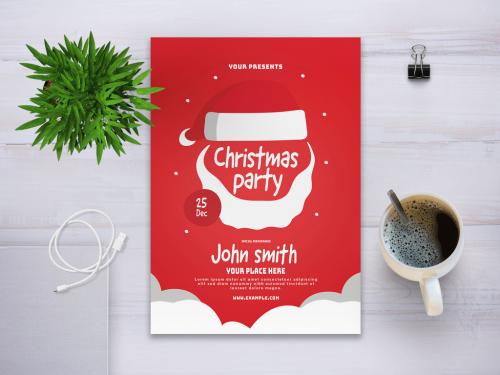 Adobe Stock - Christmas Party Flyer Layout - 307670329