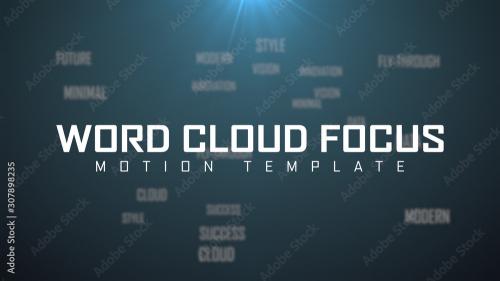 Adobe Stock - Word Cloud Focus Title - 307898235