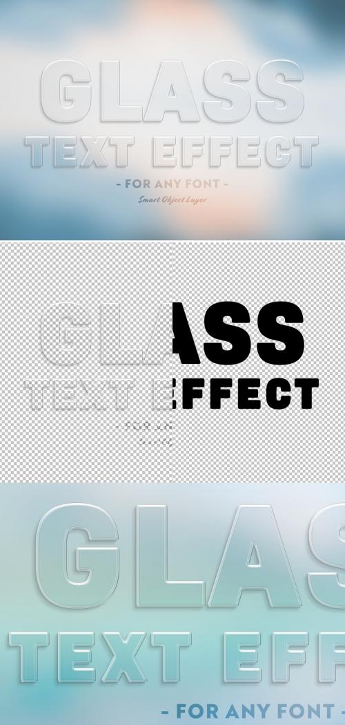Adobe Stock - Transparent Glass Text Effect - 308750757