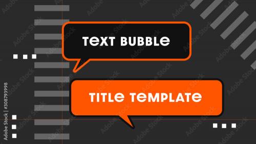 Adobe Stock - Message Bubble Title - 308793998