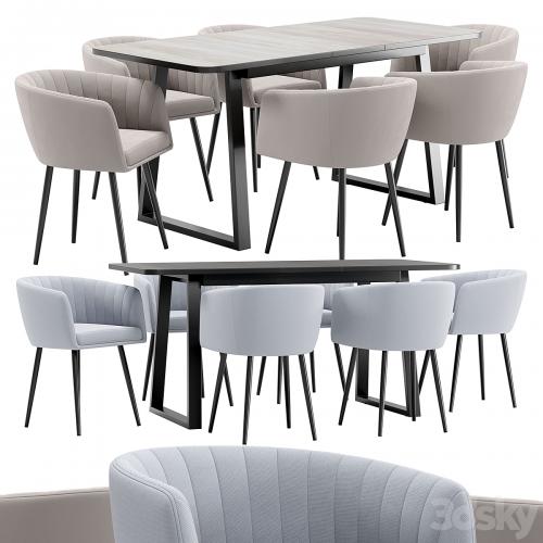 Alina dining chair and Sheffilton table