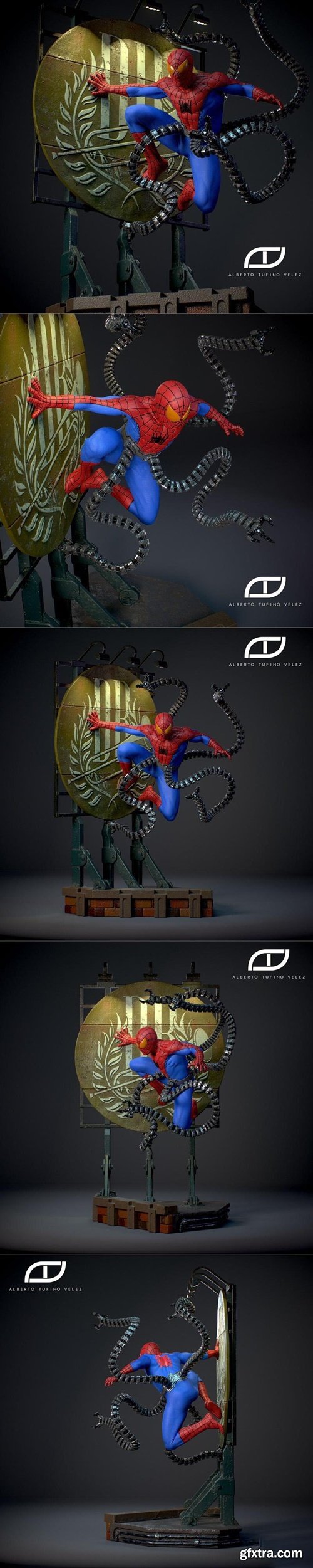 Octo-Spider by Alberto Tufino Velez – 3D Print Model
