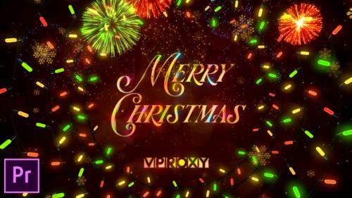 Videohive - Christmas Lights Greetings - Premiere Pro - 49425280