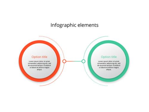 Adobe Stock - 2 Step Infographic Layout with Circle Elements - 310005596
