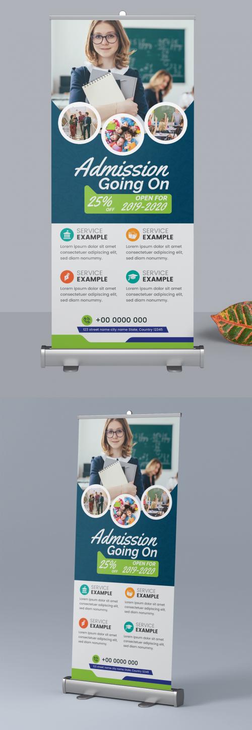 Adobe Stock - School Rollup Banner Layout - 310254791
