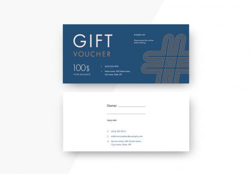 Adobe Stock - Abstract Gift Voucher Layout - 310893900