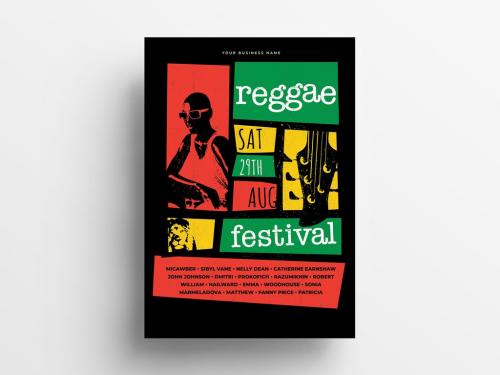 Adobe Stock - Reggae Music Event Poster Layout - 310933074