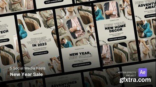 Videohive Social Media Reels - New Year Sale After Effects Template 49509974