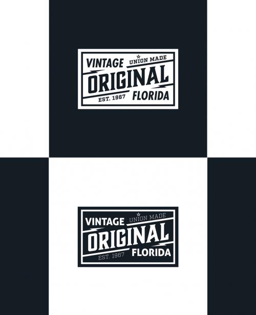 Adobe Stock - Typography Design Square Logo Layout - 312976667