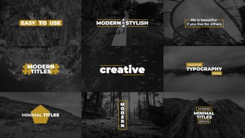 Videohive - Modern Titles | FCPX & Apple Motion - 49449452