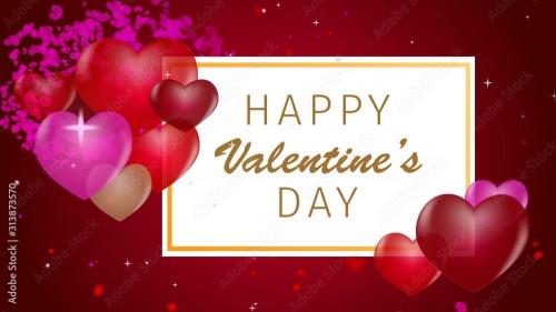 Adobe Stock - Valentine Day Particle Title - 313873570