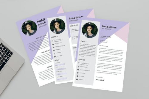 CV Purple Resume Designer