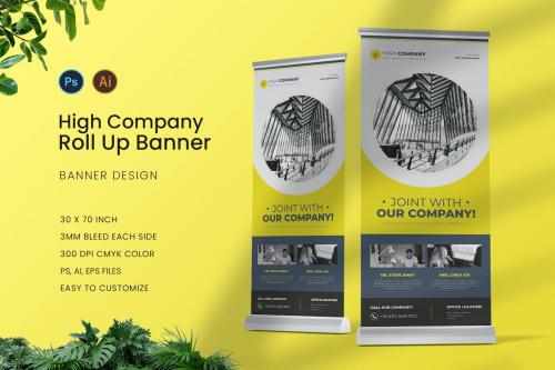 High Company Roll Up Banner