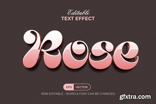 Pink Rose Gold Text Effect Style W4GR8SY