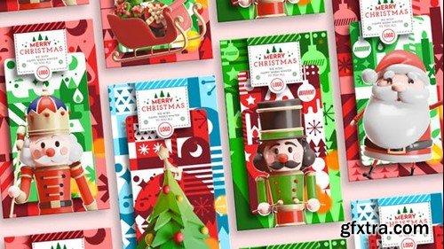 Videohive 3D Christmas Greeting Stories 49528301