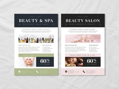Adobe Stock - Beauty and Spa Flyer Layout - 315707177