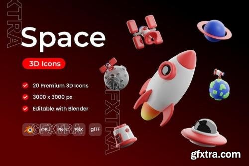 Space 3D Icon Pack CSZEWCQ