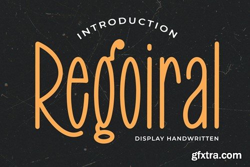 Regoiral - Display Handwritten Font YR9GD2J