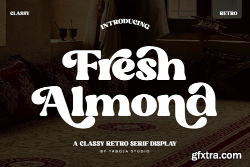 Fresh Almond - Retro Vintage Typeface TANTHAY