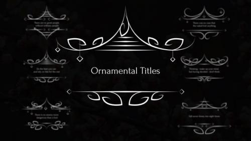 Videohive - Ornamental Titles // MOGRT - 45955410