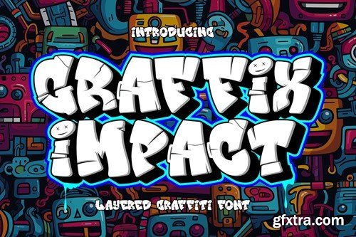 Graffix Impact - Layered Graffiti Font 6BT7U56