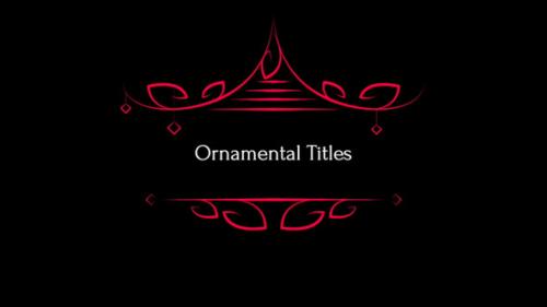 Videohive - Ornamental Titles // Final Cut Pro - 45955481