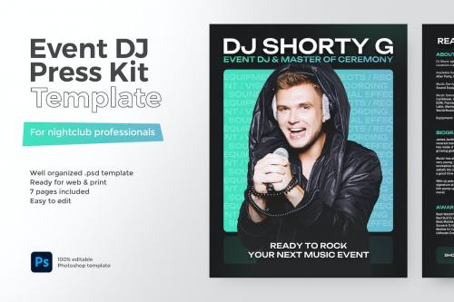 Event DJ Press Kit and Resume Template