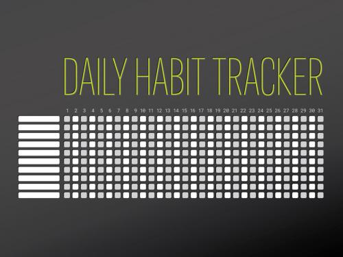 Adobe Stock - Daily Habit Tracker Layout - 320383459